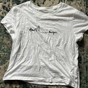 Abercrombie & Fitch Baby Tee - New York White